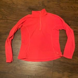 Mountain Hardwear ladies size large 1/4 zip long sleeve fleece preowned coral